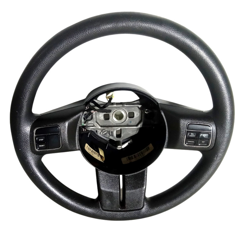2012-2015 Jeep Patriot Black Leather Steering Wheel w Cruise OEM 11900