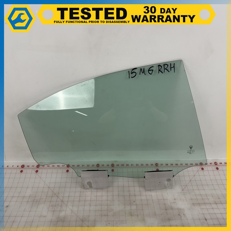 14-17 MASERATI GHIBLI REAR RIGHT PASSENGER SIDE DOOR WINDOW GLASS OEM