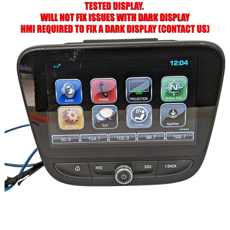 2018 Chevrolet Chevy Equinox Malibu Volt Information Display Screen 84504606 OEM
