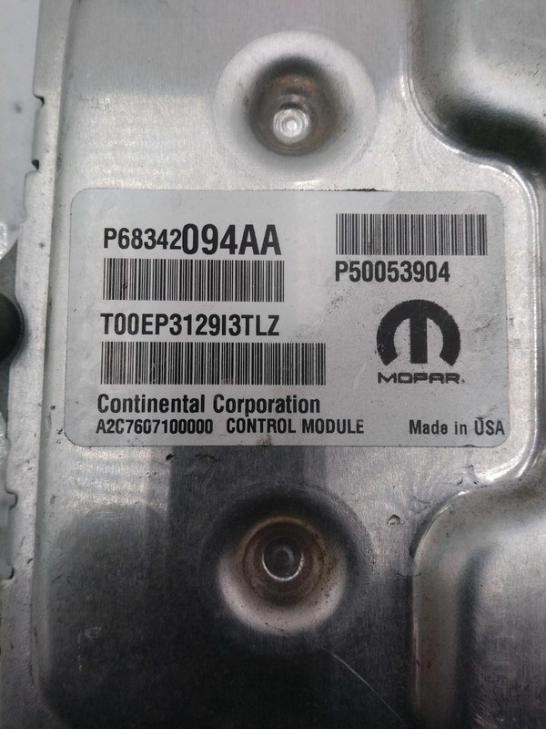 2020 Jeep Renegade Engine Control Module ECM 2.4L OEM 68342094AA 123K Miles