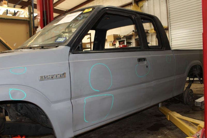 87-93 Mazda B-2600 Driver Left Front Gray Door Shell