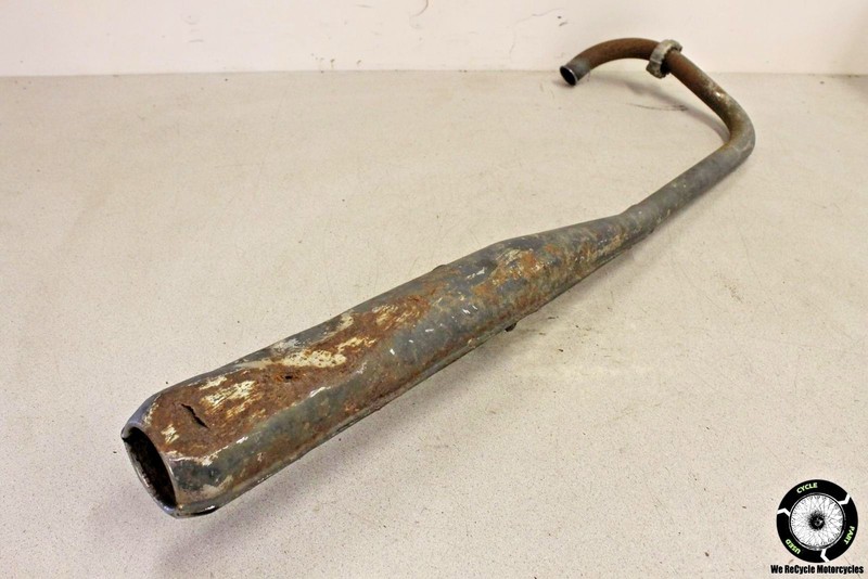 1976 Kawasaki KZ400 RIGHT EXHAUST PIPE HEADER MUFFLER SILENCER KZ 400 76