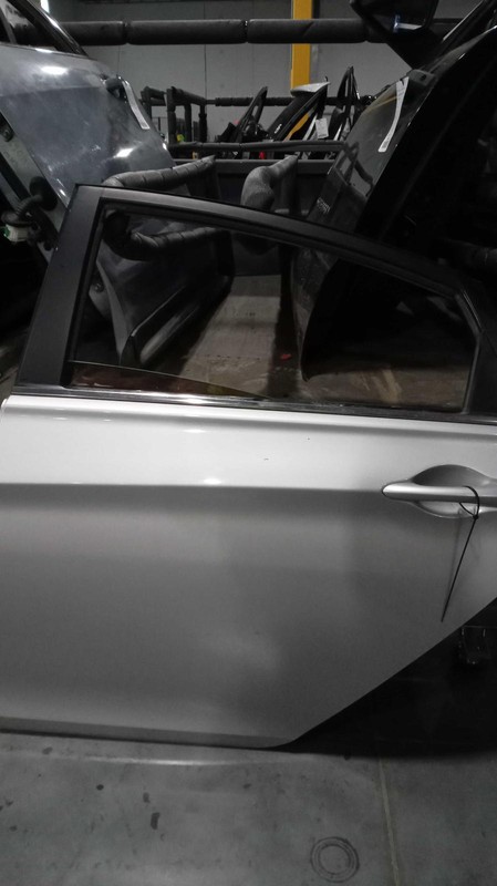 2014 Hyundai Sonata Left Rear Door Grey OEM Used 575485 98K Miles