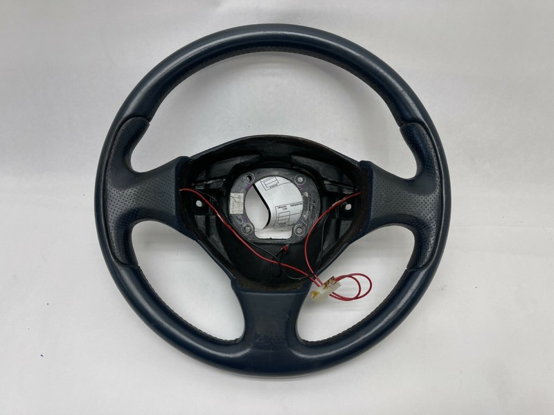 2005 - 2007 MASERATI COUPE GT COLUMN STEERING WHEEL 3 SPOKE LEATHER BLUE OEM