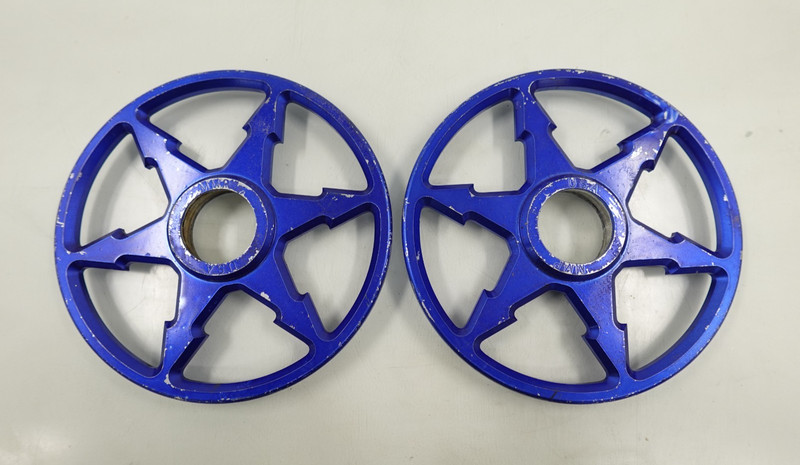 QTY 2 Ski-Doo / Yamaha / Polaris / Arctic Cat MMP 8" Billet Idler Wheels (Blue)