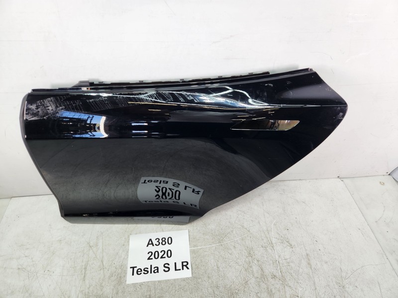 ✅ 16-20 OEM Tesla Model S Rear Left Driver Side Door Shell Panel Black PBSB*