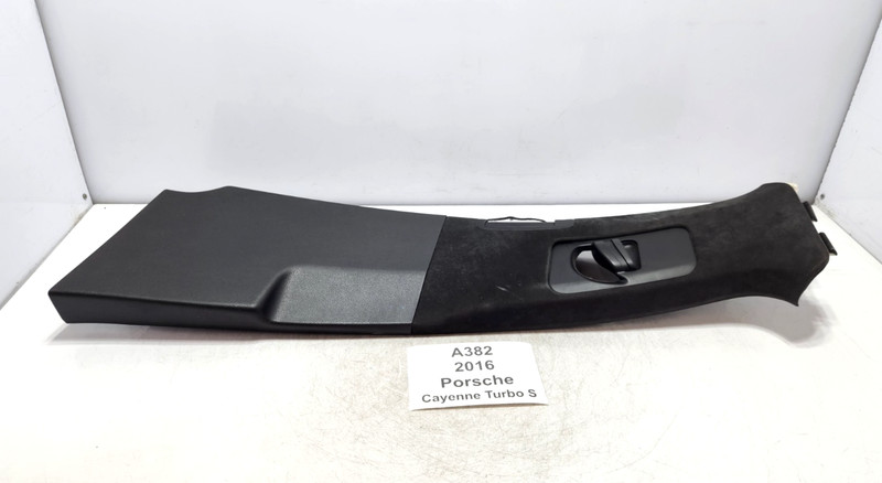 ✅11-18 OEM Porsche Cayenne Turbo 958 Left Driver Side B Pillar Trim Panel Black*