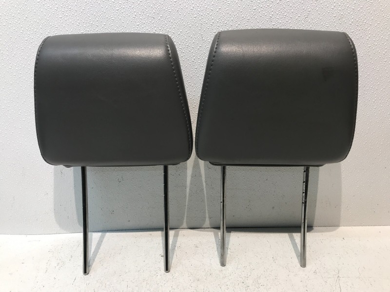 2006-2009 DODGE RAM 1500 FRONT Left Right HEADRESTS GRAY LEATHER Pair OEM Gray