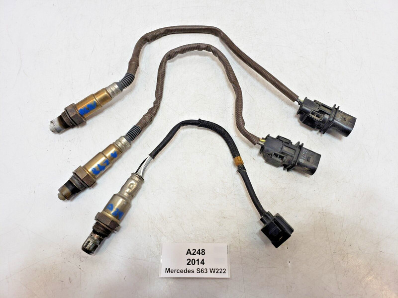 ✅ 14-17 OEM Mercedes W222 S63 AMG Front Rear Exhaust O2 Oxygen Sensor Lambda SET