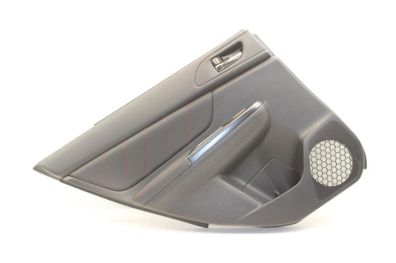 Black Driver Left Rear Door Trim Panel Fits 15-21 WRX