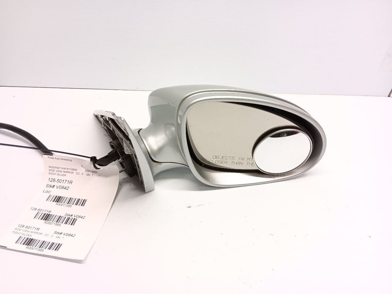 07-09 Mercedes 221 S550 Right Door Mirror Passenger Side View Silver OEM