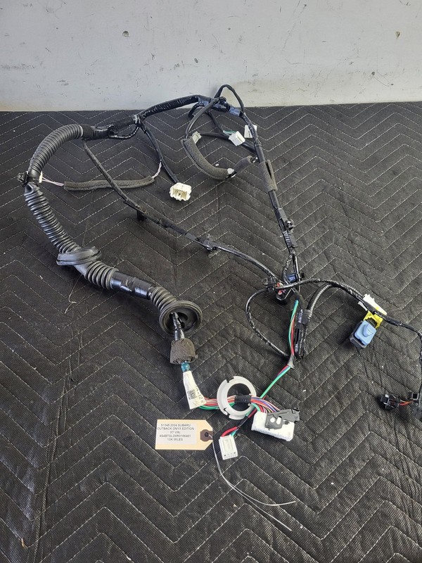 Used Oem Subaru Right Passenger Front Door Wiring Harness for 2023-2025 Outback