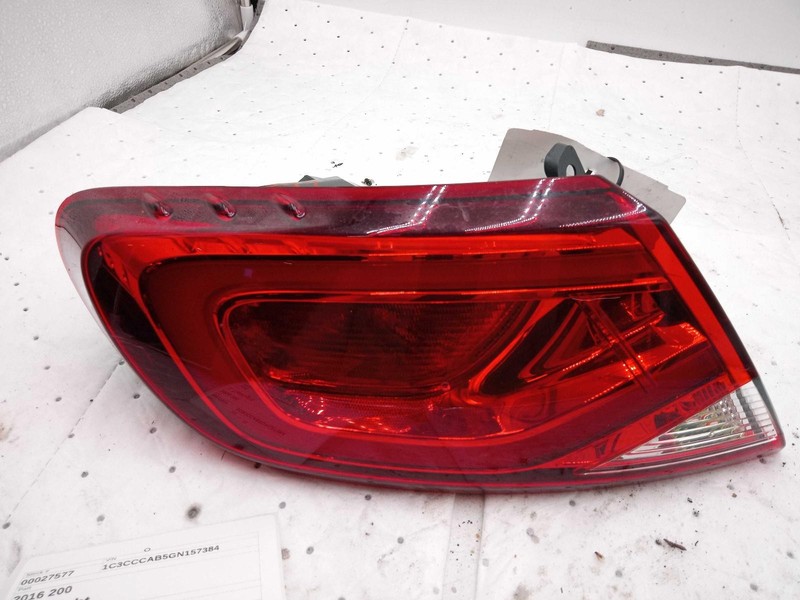 Used Left Tail Light Assembly fits: 2016 Chrysler 200 Sdn quarter panel mounted