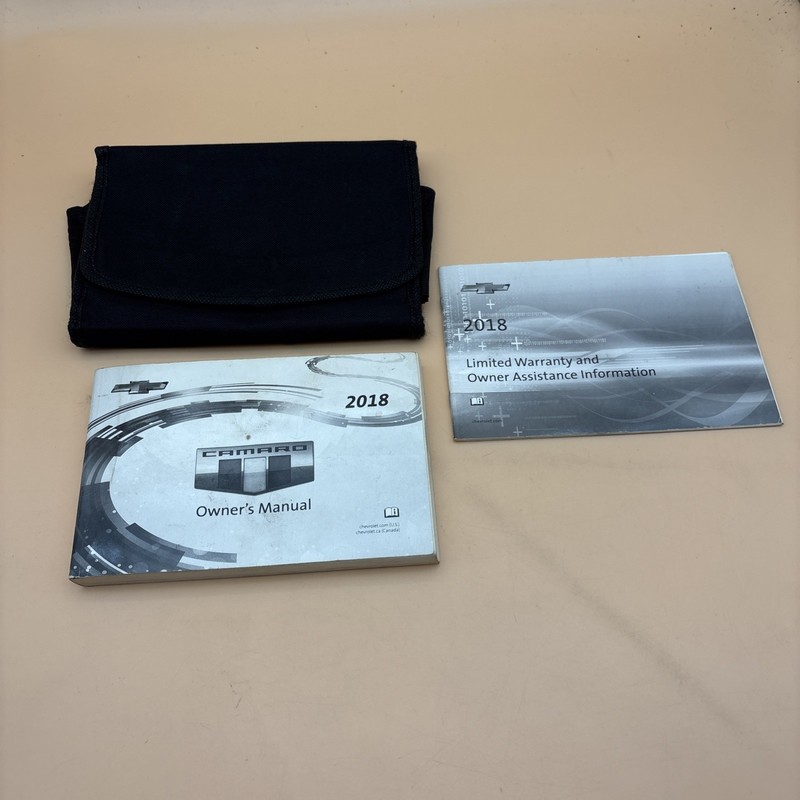 2018 CHEVROLET CAMARO OWNERS MANUAL Limited Warranty With Case Included