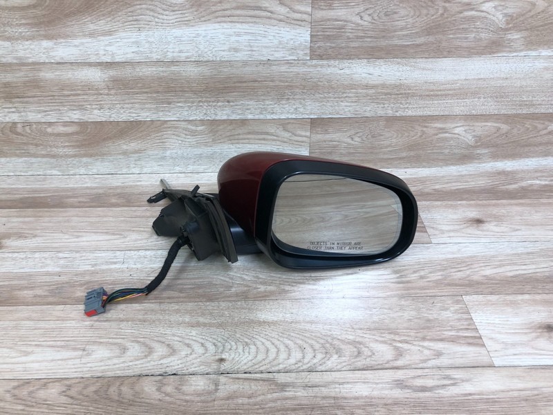 JAGUAR XF OEM FRONT PASSENGER SIDE DOOR MIRROR RED 2009-2011