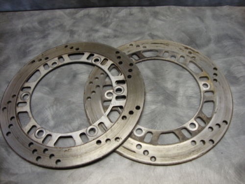 1991 Kawasaki Ninja ZX600C ZX600 ZX 600 Front Disk Brake Rotors Left Right G2