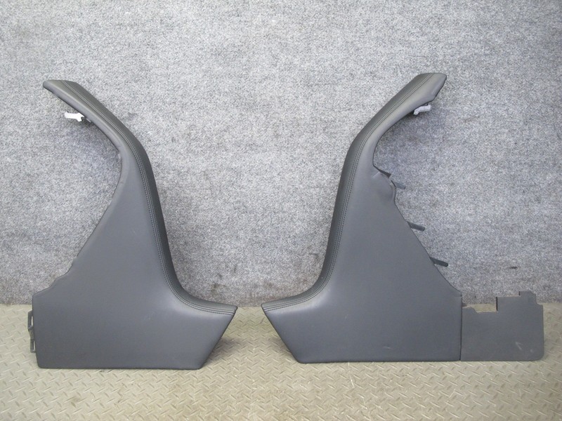 2011-2014 INFINITI QX56 QX80 CENTER CONSOLE LEATHER TRIM COVER PANEL SET OF 2