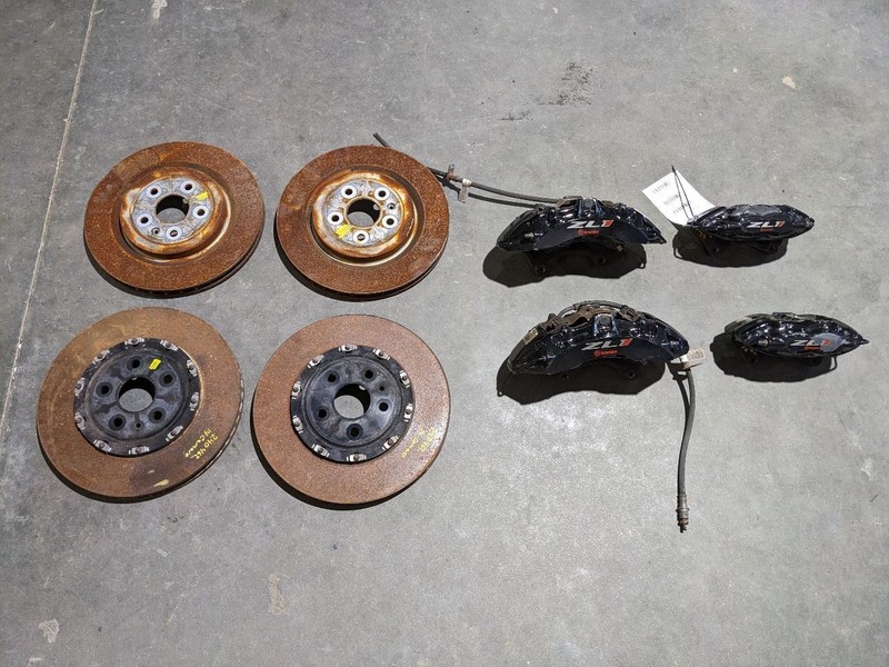 2014 Chevrolet Camaro ZL1 Brembo Brake Calipers & Rotors Set Front Rear115