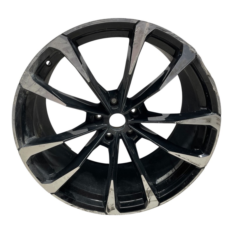Lamborghini Urus 23" 23x11.5J ET22 Rear Wheel Rim Black Machined OEM *Damaged*