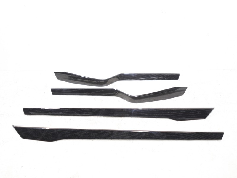 16-20 Tesla Model X Front & Rear Left/Right Door Trim Decor (Ash Burl Black) OEM