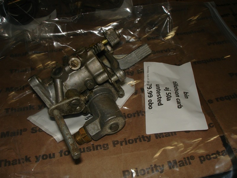 Tillotson carburetor aj50auntested Bin 503 #9