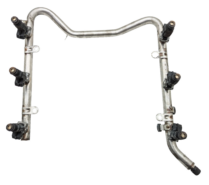 98-00 Mercedes W208 CLK320 E320 Fuel Injector Rail W/ Fuel Injectors