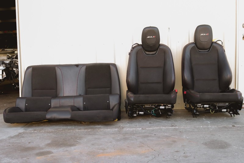 2012-2015 Chevrolet Camaro ZL1 Convertible 6.2L OEM Leather Suede F & R Seats