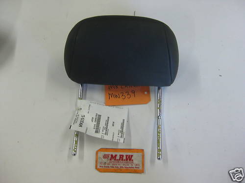 97-01 CATERA REAR BACK SEAT HEADREST HEAD REST BLACK CAR LEATHER VINYL SIDE