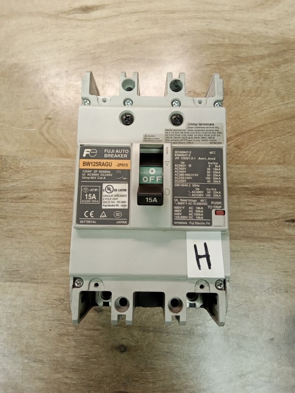 Fuji Auto Breaker BW125RAGU-2P01515A Circuit Breaker