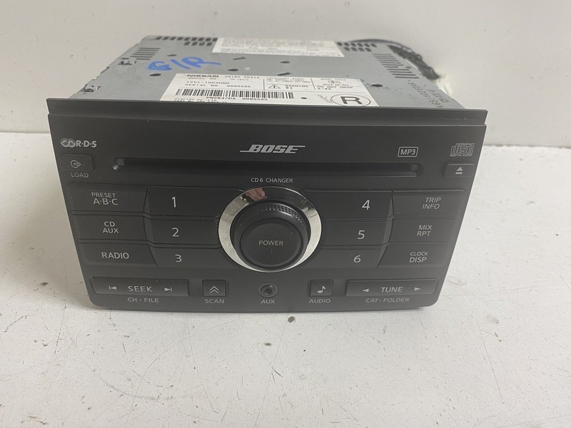 2007 Nissan Maxima Bose Radio Stereo 6 Disc CD Changer Player 28185 ZK31A Aux