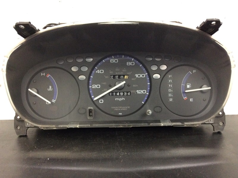 96-00 Civic DX AT Instrument Cluster Speedo Tacho Meter Gauges 114k Used OEM