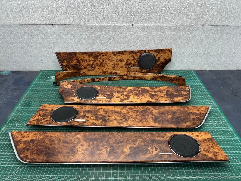10-19 JAGUAR XJ WOOD TRIMS COVER MOLDINGS PANELS SET OEM