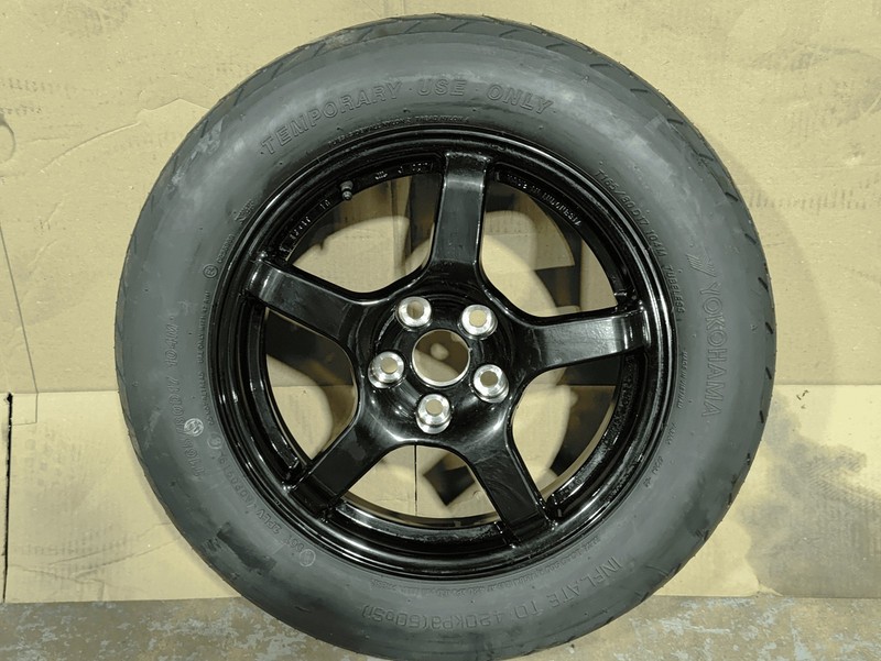 2019-2024 TOYOTA RAV4 17 INCH BLACK WHEEL RIM SPARE TIRE DONUT T165/80/R17 OEM