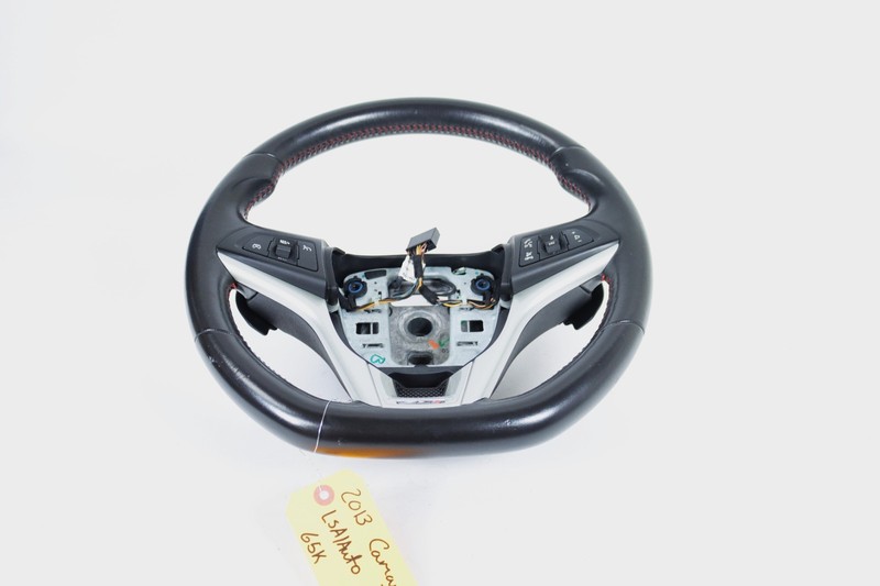 2013 Chevy Camaro Steering Wheel Leather OEM w/ RED STITCHINGLeather OEM