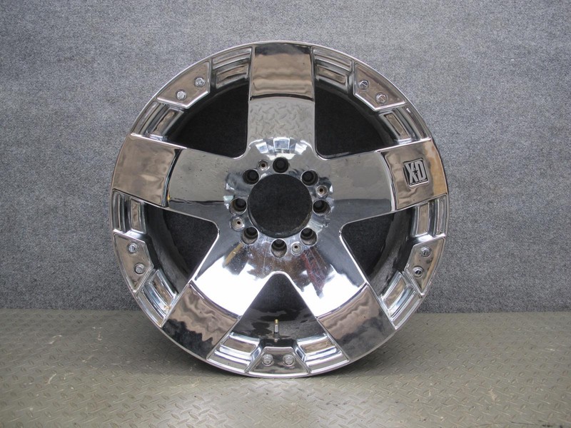 XD KMC XD775 ROCKSTAR CHROME 22" R22 WHEEL RIM 22X12J 8X165.1 ET-44