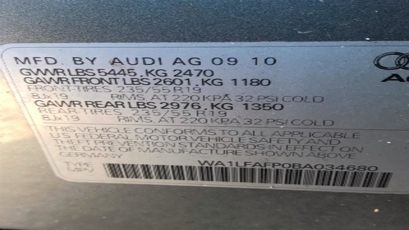 Alternator Fits 09-12 AUDI Q5 1551006