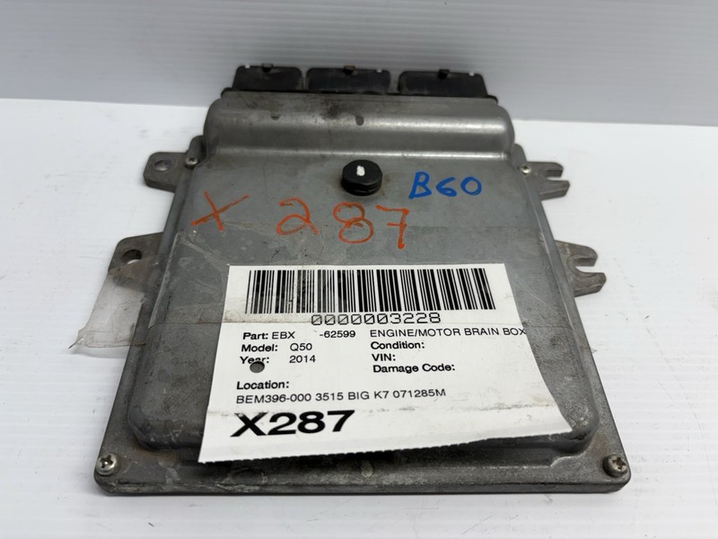 2014 INFINITI Q50 Engine Control Module Unit ECU OEM BEM396000A1