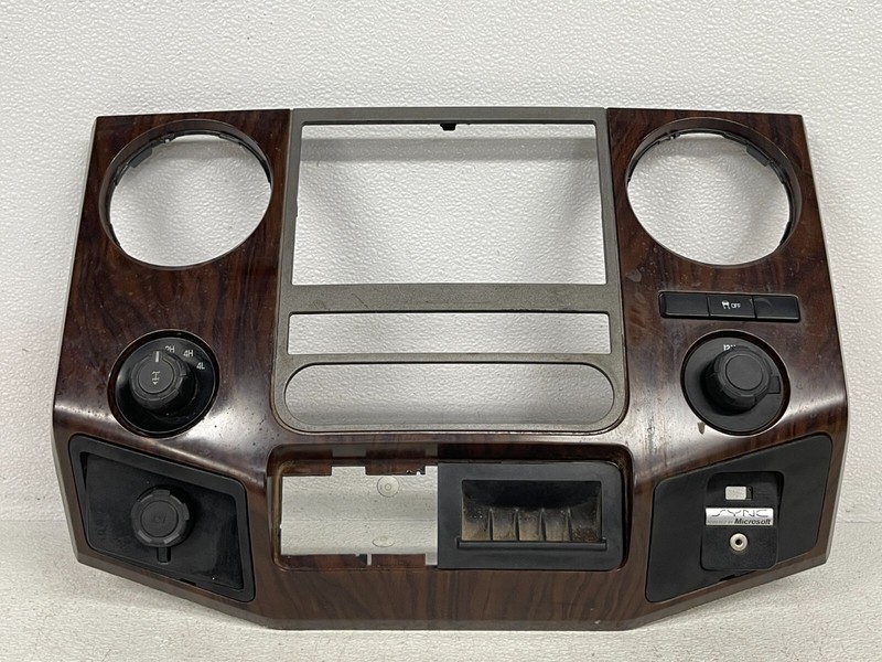 ⭐2011-2016 FORD F-350 F-250 HEATER RADIO BEZEL SURROUND TRIM WOODEN OEM LOT2381