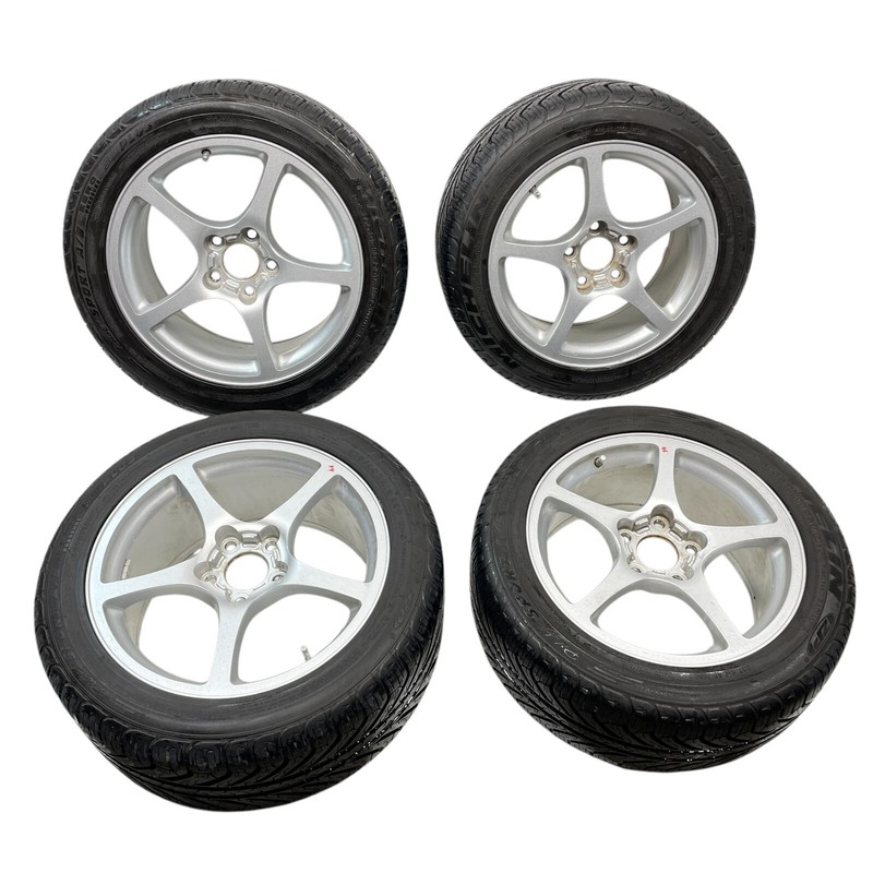 Chevy Corvette C5 97-04 17x8.5 18x9.5 Silver 5 Spoke Wheels Set of 4 OEM 9593799