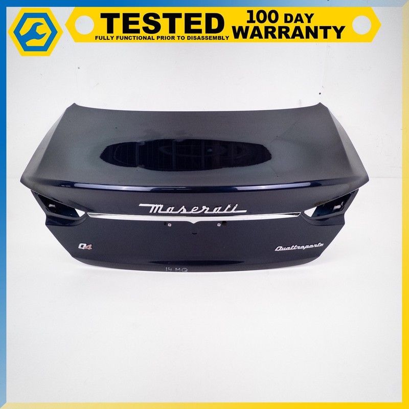 14-19 MASERATI QUATTROPORTE S Q4 REAR TRUNK LID COVER PANEL ASSEMBLY BLUE OEM