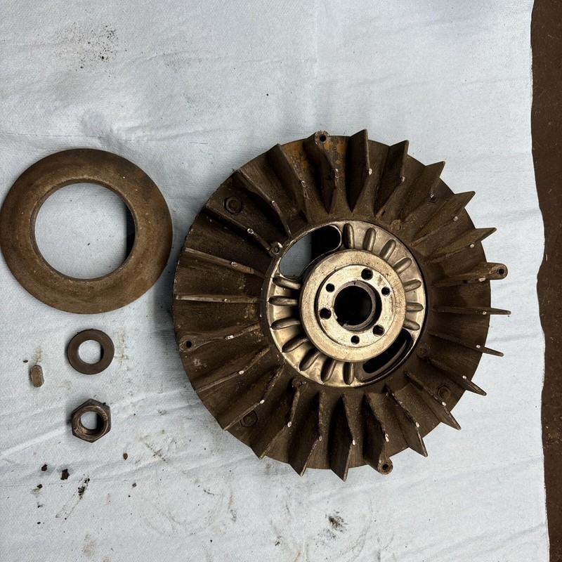 Vintage Snowmobile Hirth 634 Motor Engine flywheel magneto good