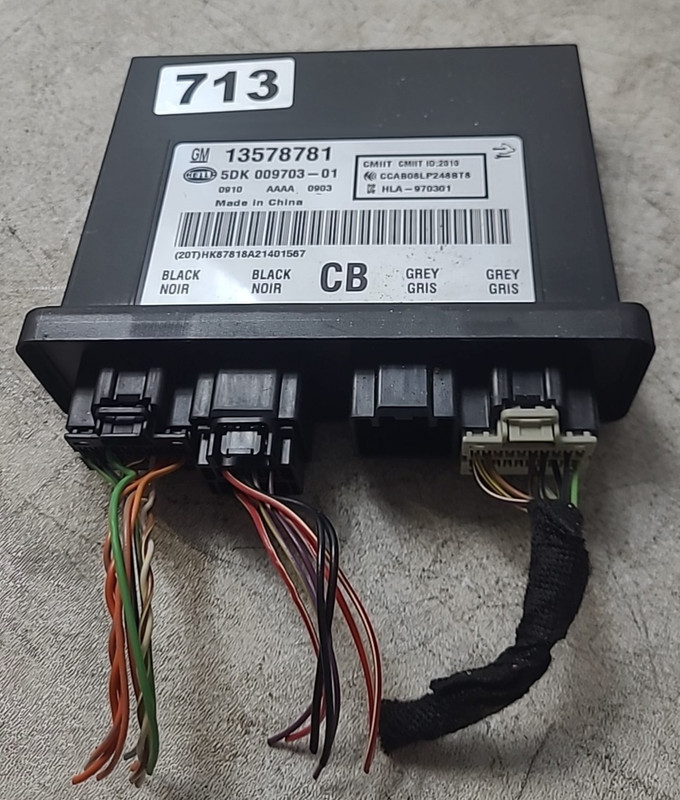 GM - KEYLESS ENTRY CONTROL MODULE OEM 13578781 From 2013 Volt 1.4L FWD