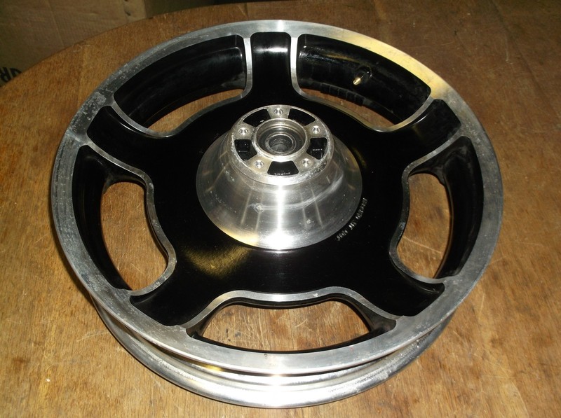 Harley Davidson T18x3.50MT DOT Black/Silver Rim *FREE SHIPPING*