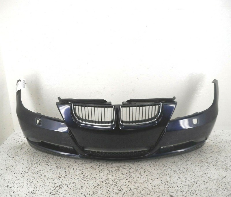 07 08 BMW 328Xi Sedan Front Bumper Cover W/ Grilles OEM W/O Parking Assist