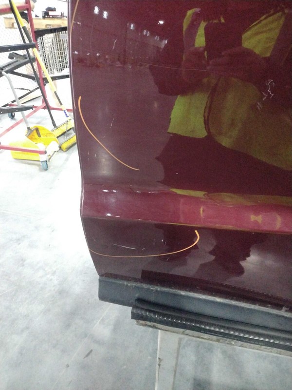2013 Acura RDX Left Rear Door Maroon OEM Used 4DR SUV with Scratches