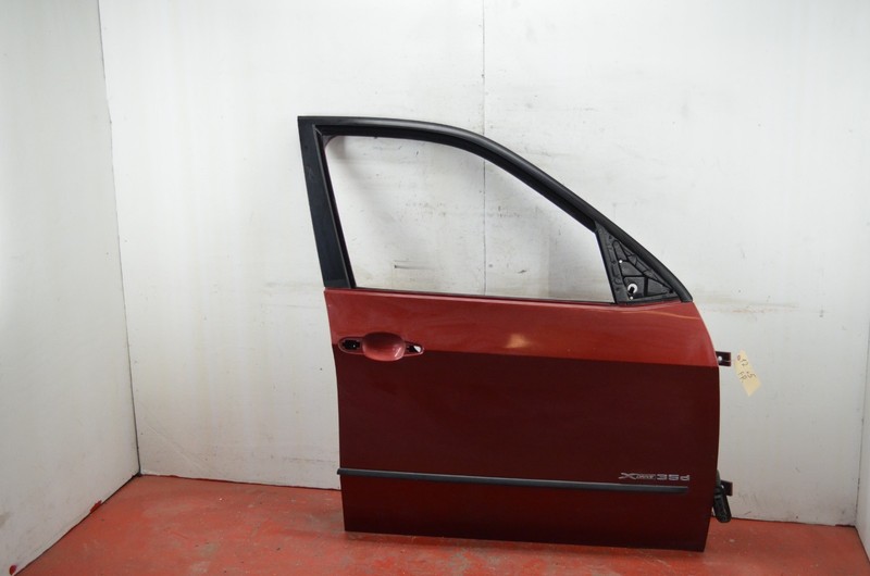 07 - 13 BMW E70 X5 FRONT RIGHT PASSENGER SIDE DOOR PANEL SHELL RED OEM
