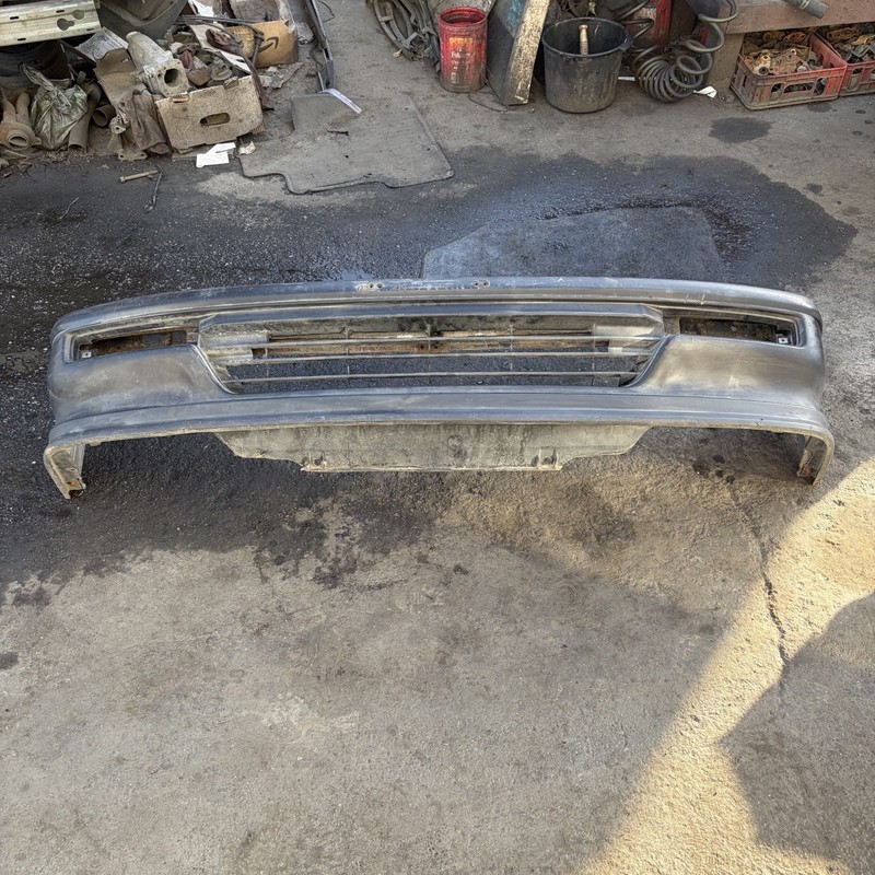 90-91 Honda Civic 3D Hatchback Front Bumper Cover & Reinforcement Bar Black OEM