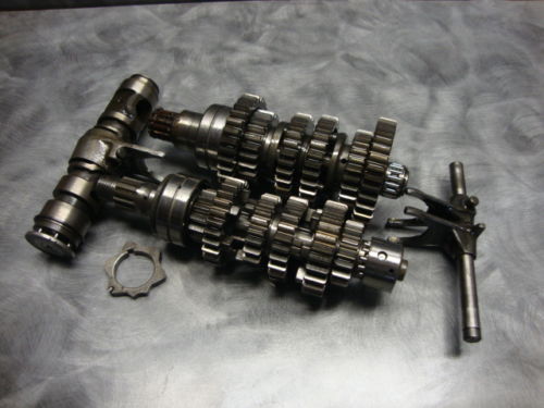 91 Kawasaki Ninja ZX600C ZX600 ZX 600 R Engine Transmission Gears Shift Fork K2