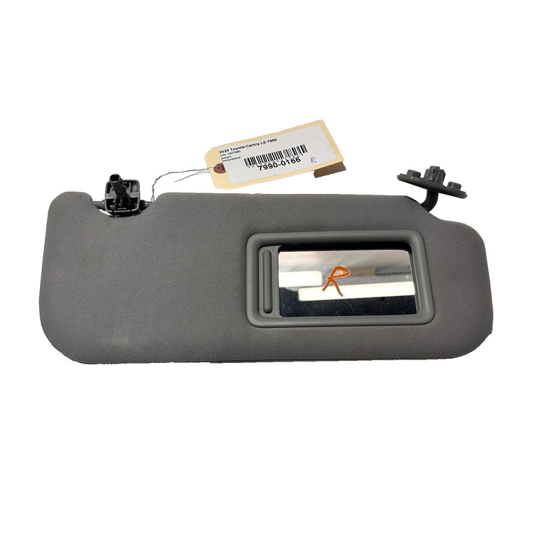 TOYOTA CAMRY 2018-2023 FRONT RIGHT PASSENGER SIDE SUN VISOR SUNVISOR OEM GRAY