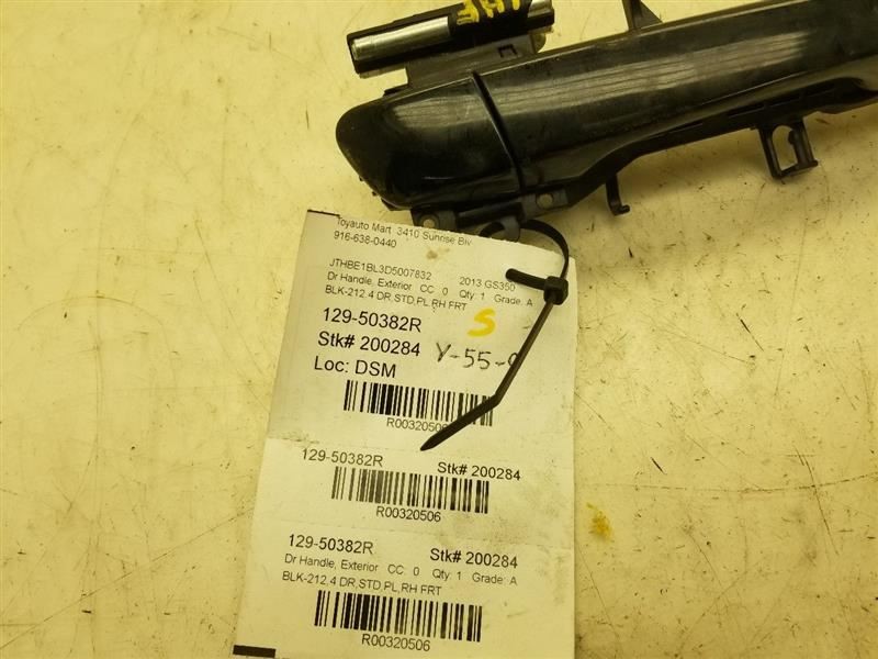 13-19 LEXUS GS350 3.5L PASSENGER SIDE FRONT (EXTERIOR) DOOR HANDLE